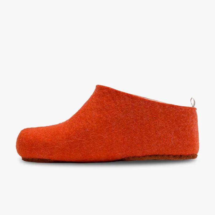 VIVOBAREFOOT | MEN'S MIM FELT SLIPPER-ORANGE