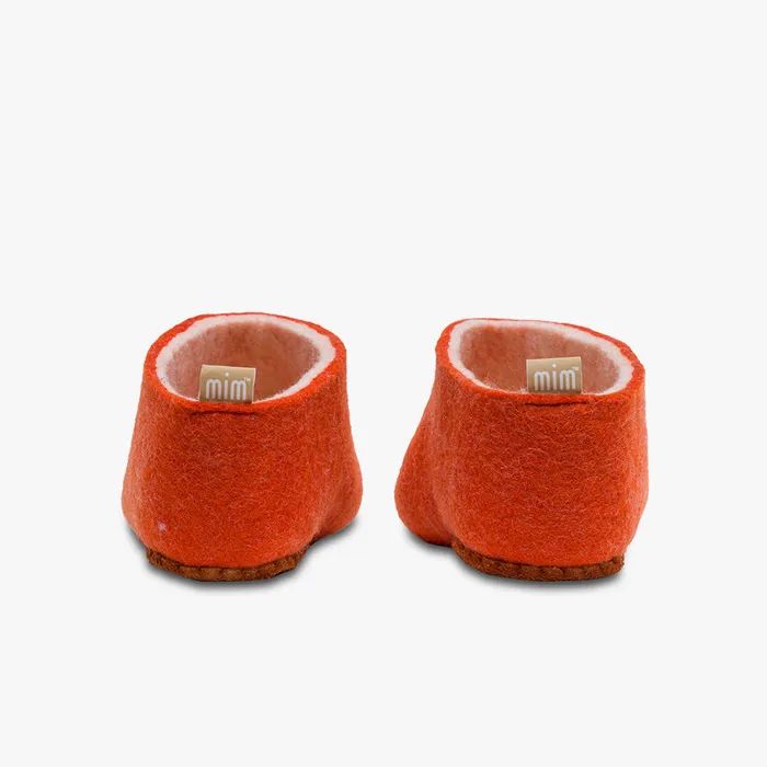 VIVOBAREFOOT | MEN'S MIM FELT SLIPPER-ORANGE