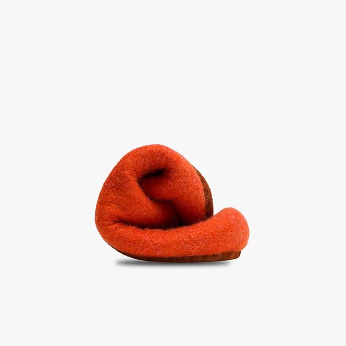 VIVOBAREFOOT | MEN'S MIM FELT SLIPPER-ORANGE