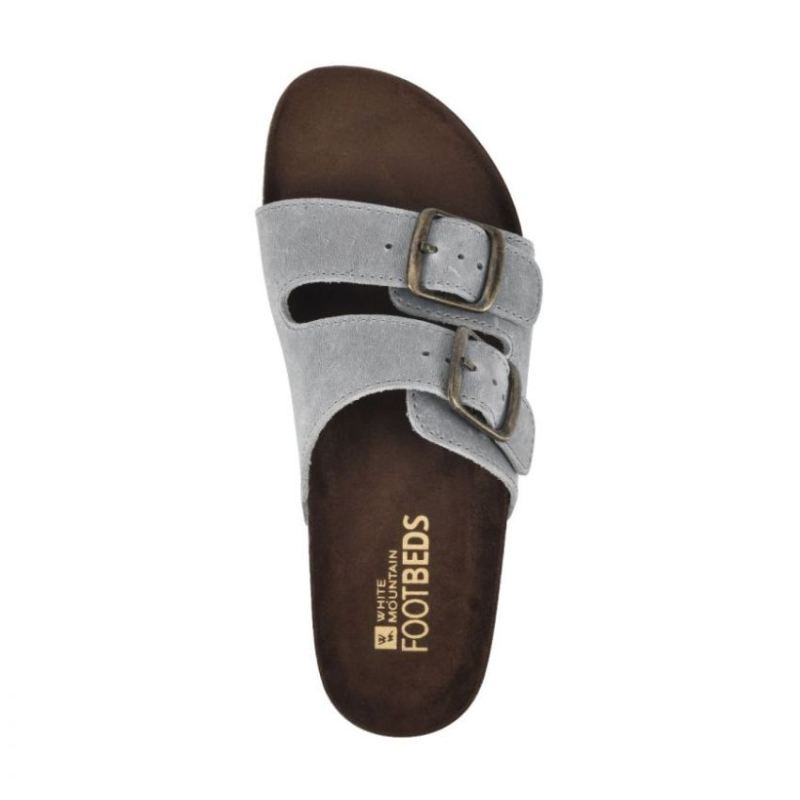 White Mountain | Women's Helga Footbeds Sandal-Light Blue