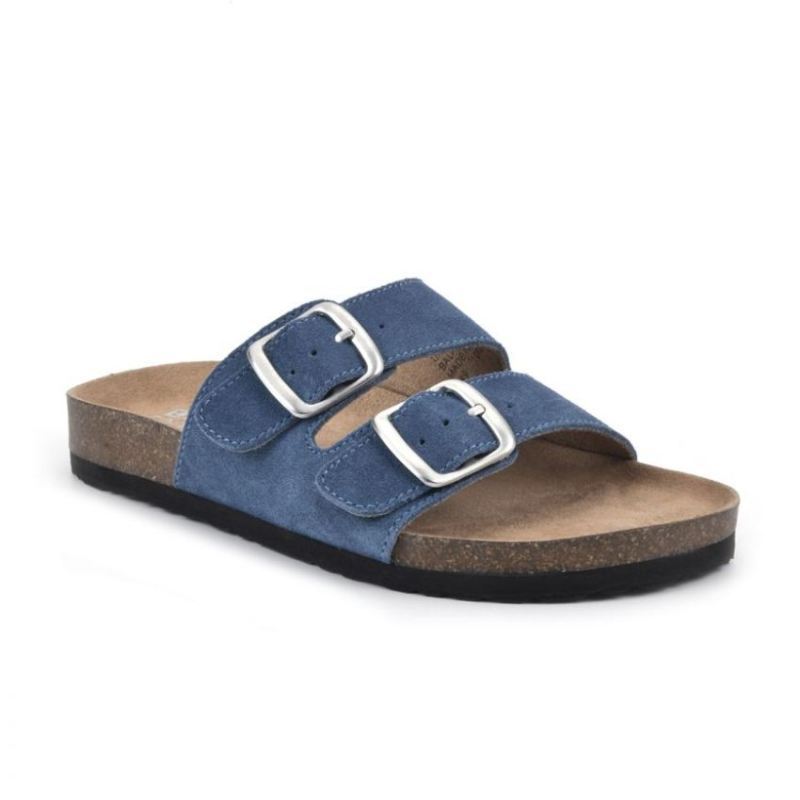 White Mountain | Women's Helga Footbeds Sandal-Denim Blue