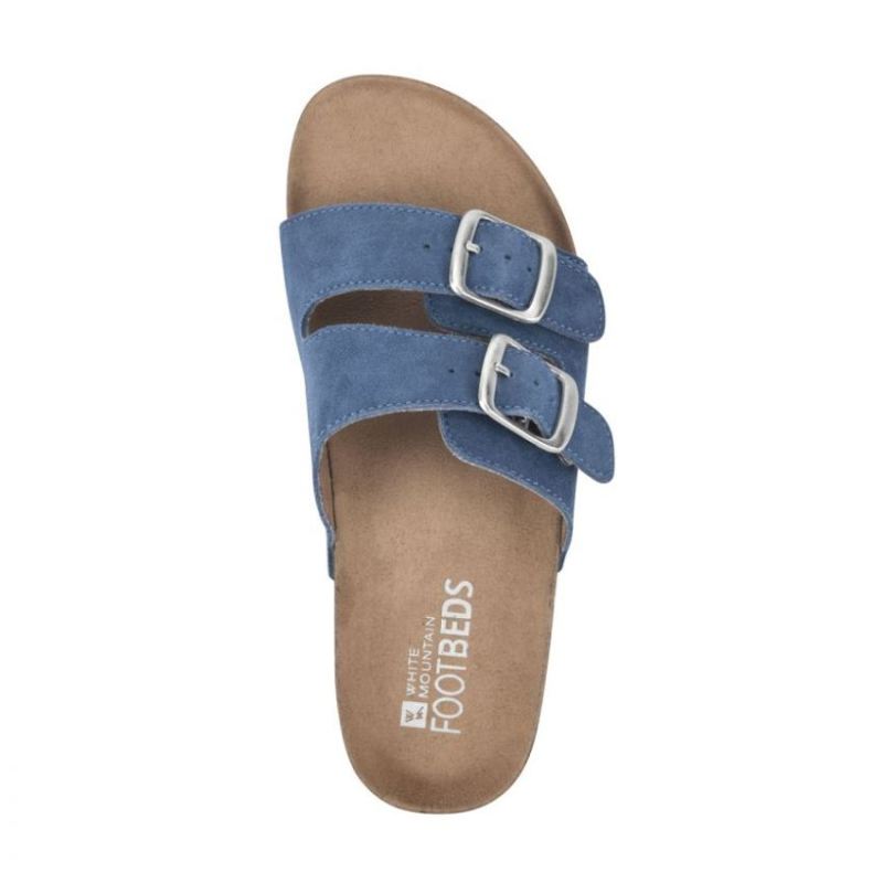 White Mountain | Women's Helga Footbeds Sandal-Denim Blue