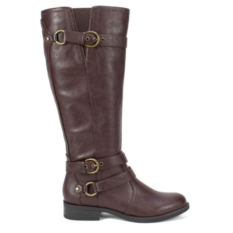 White Mountain | Women's Loyal Wide Calf Tall Boot-Brown