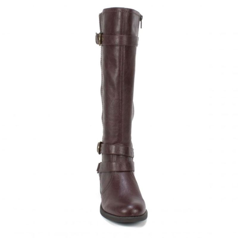 White Mountain | Women's Loyal Wide Calf Tall Boot-Brown