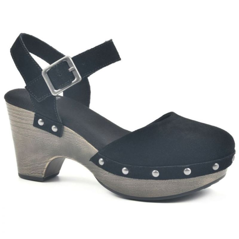 White Mountain | Women's Cherub Clog-Black Suede