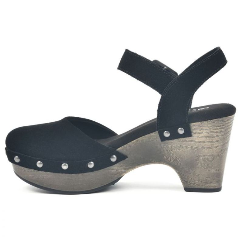 White Mountain | Women's Cherub Clog-Black Suede