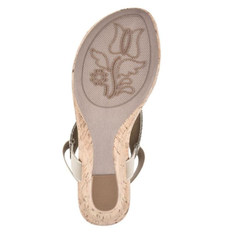 White Mountain | Women's All Good Wedge Sandal-Light Gold