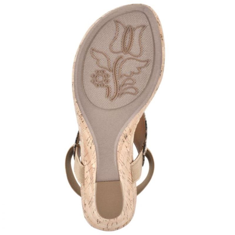 White Mountain | Women's All Good Wedge Sandal-Leopard Print Glitter