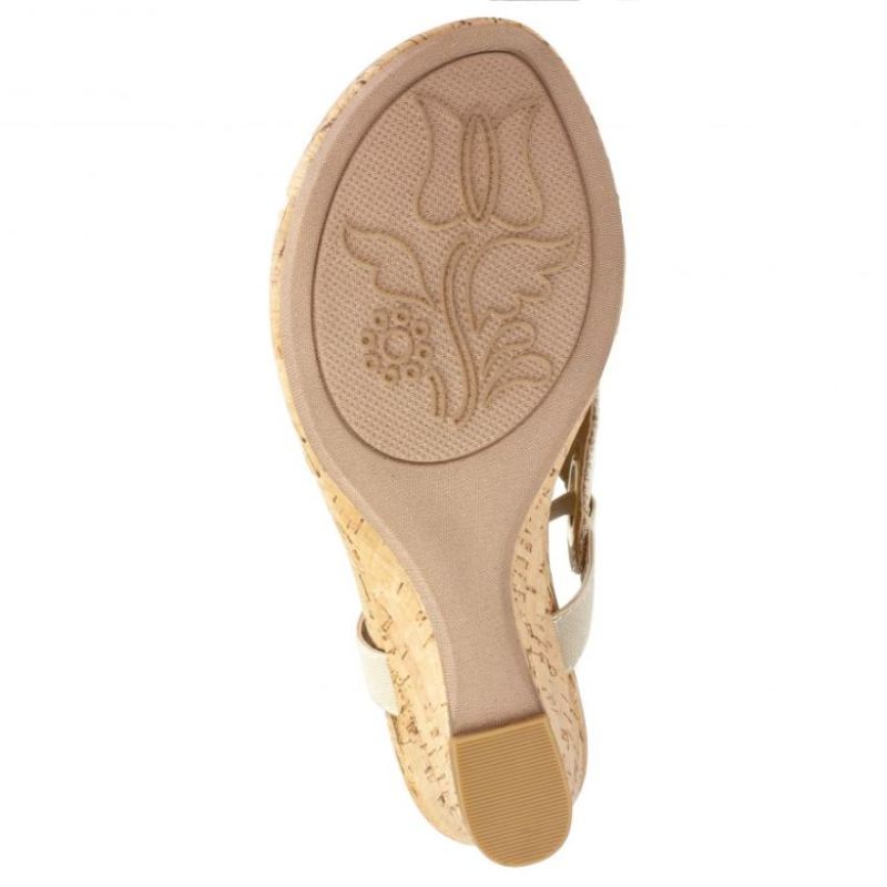 White Mountain | Women's Aida Wedge Sandal-Gold