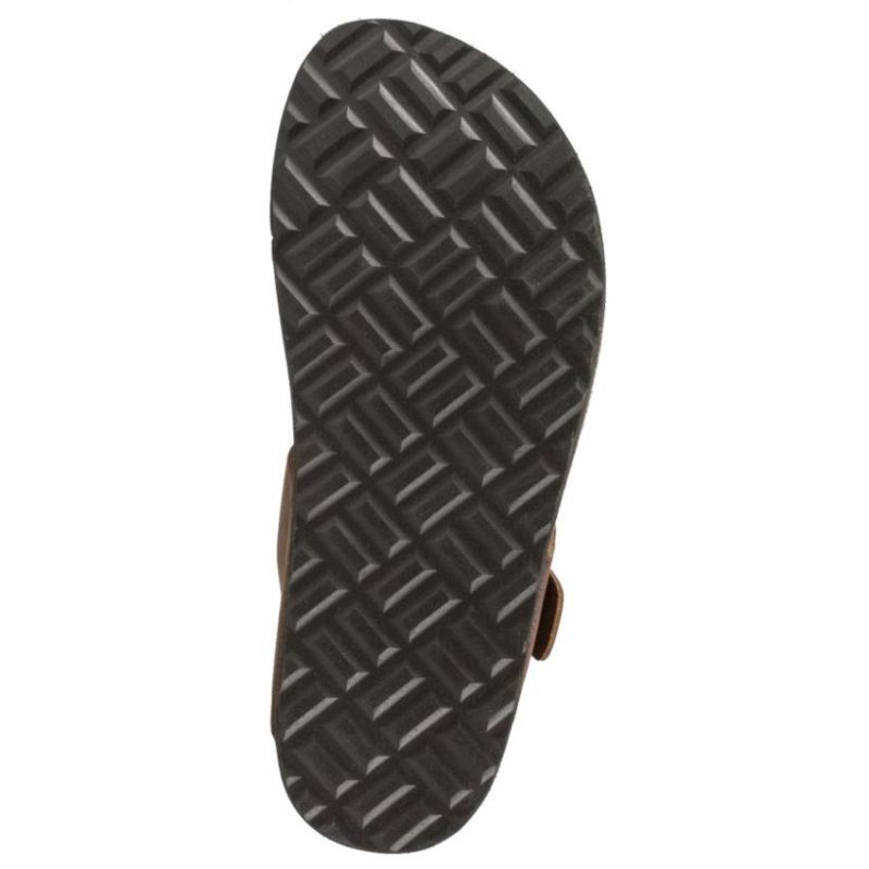 White Mountain | Women's Crawford Leather Footbeds Sandal-Brown