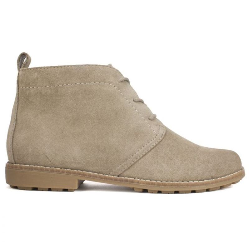 White Mountain | Women's Auburn Suede Bootie-Taupe Suede
