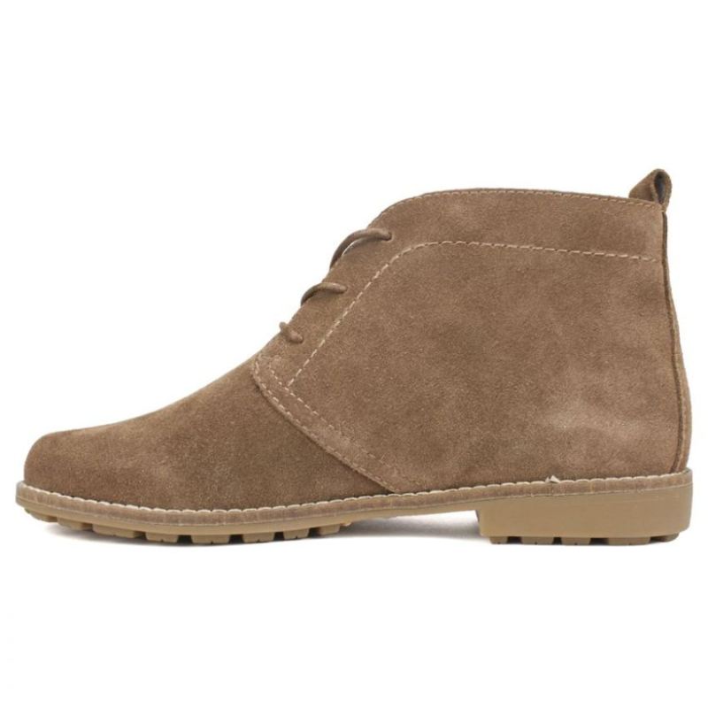 White Mountain | Women's Auburn Suede Bootie-New Chestnut Suede