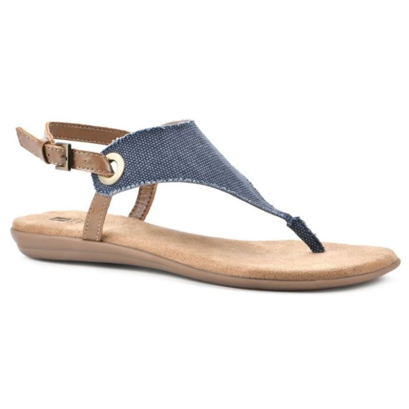 White Mountain | Women's London Sandal-Denim Blue Fabric