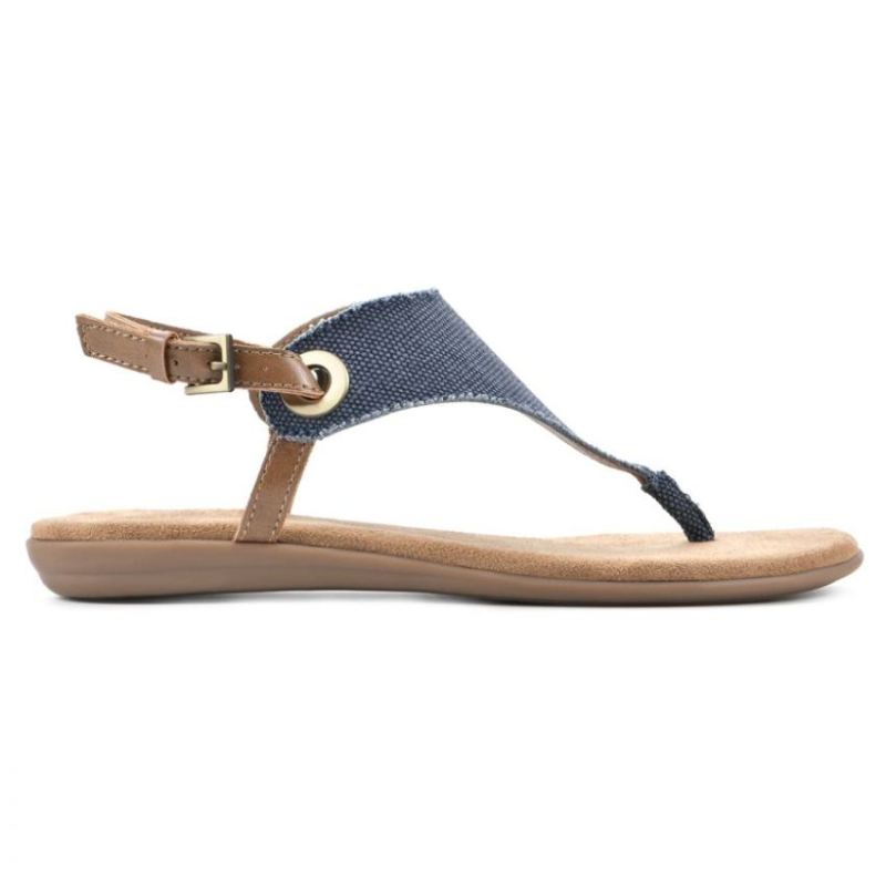 White Mountain | Women's London Sandal-Denim Blue Fabric