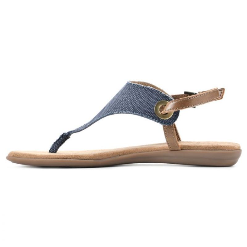 White Mountain | Women's London Sandal-Denim Blue Fabric