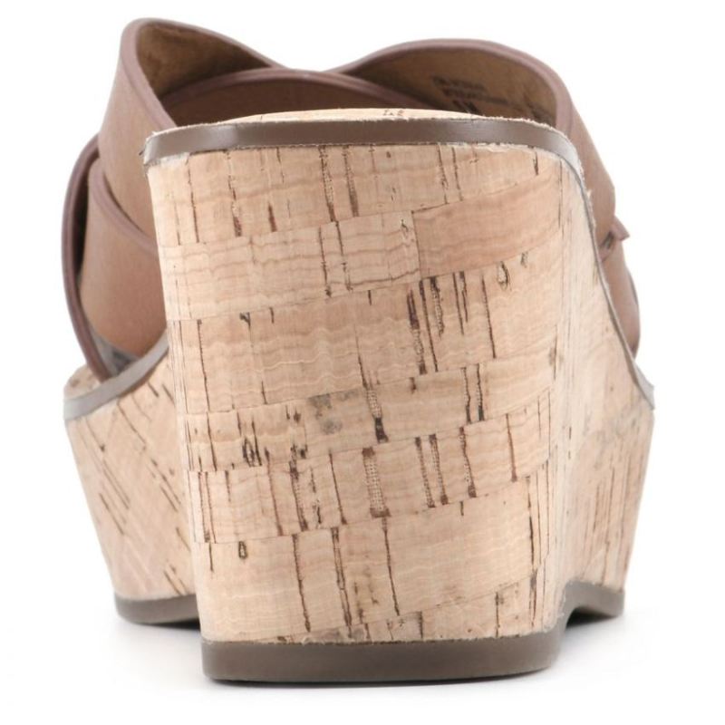 White Mountain | Women's Samwell Wedge Mule-Tan