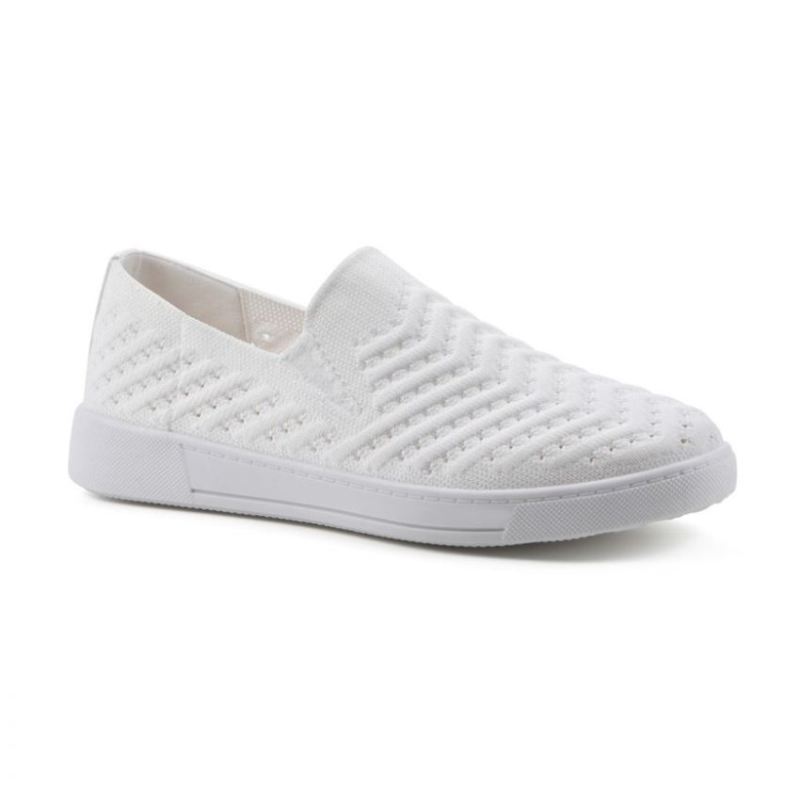 White Mountain | Women's Courage Knit Sneaker-White