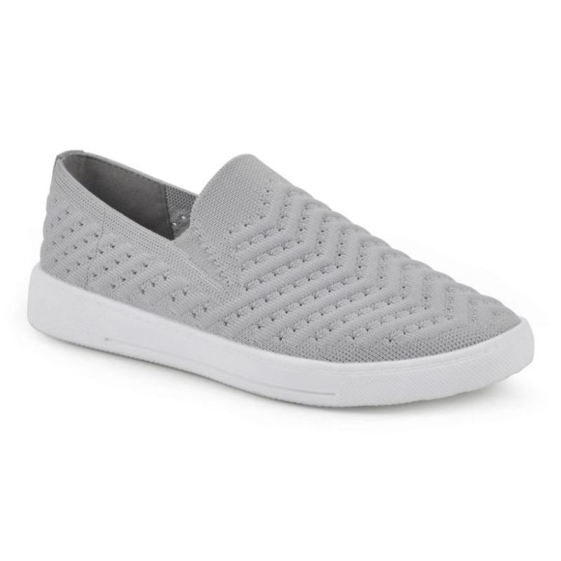 White Mountain | Women's Courage Knit Sneaker-Light Grey