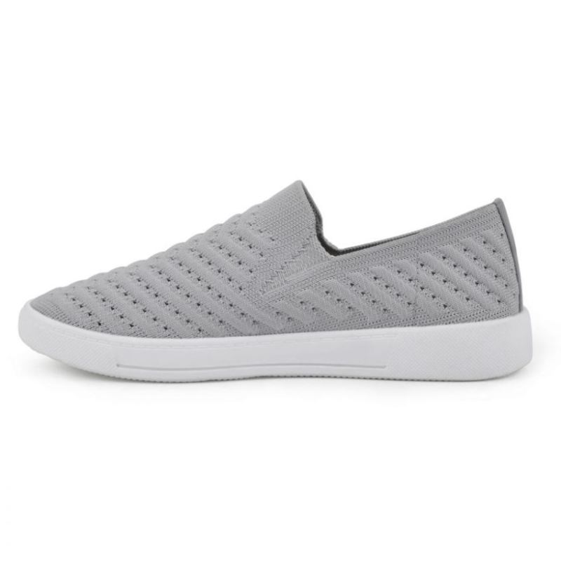 White Mountain | Women's Courage Knit Sneaker-Light Grey