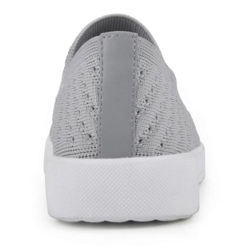 White Mountain | Women's Courage Knit Sneaker-Light Grey