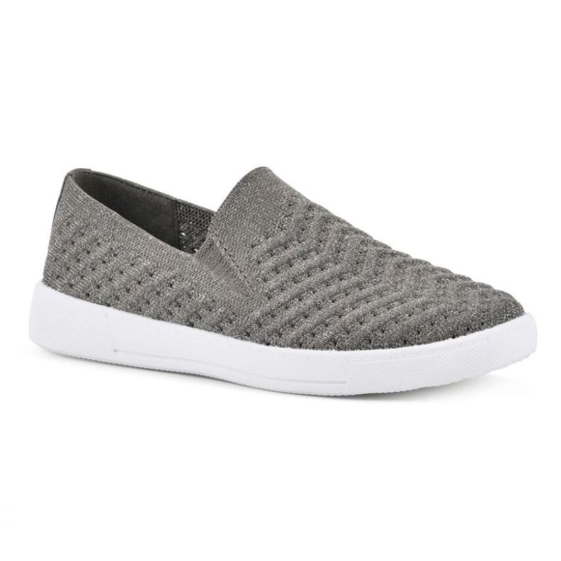 White Mountain | Women's Courage Knit Sneaker-Silver Fabric