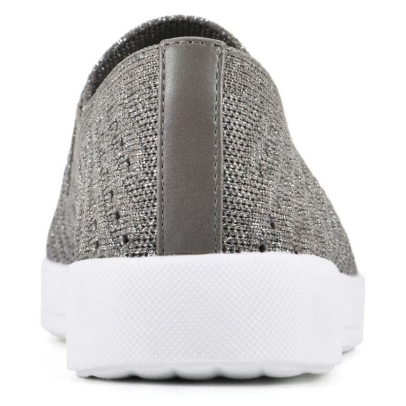 White Mountain | Women's Courage Knit Sneaker-Silver Fabric