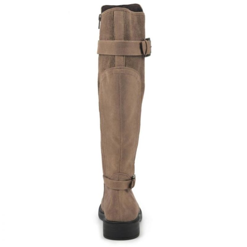 White Mountain | Women's Meditate Tall Boot-Chestnut Faux Suede