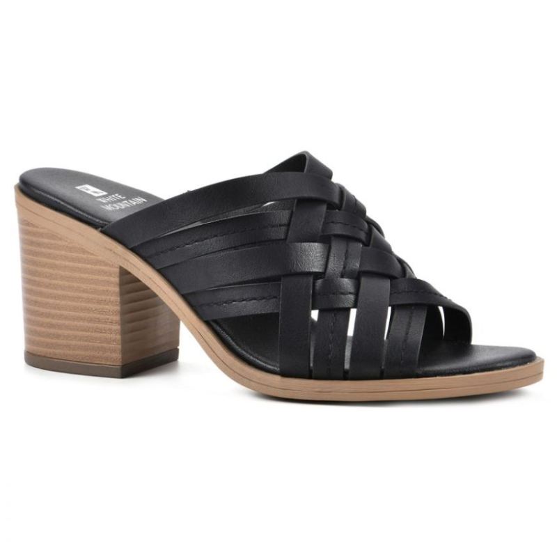 White Mountain | Women's Be Happy Heel-Black