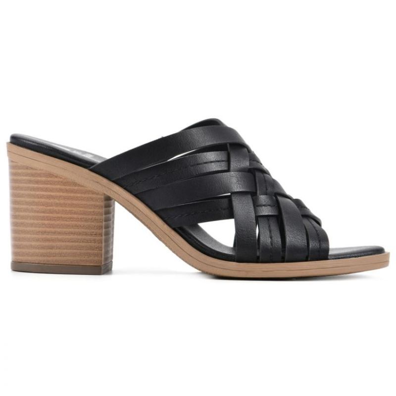 White Mountain | Women's Be Happy Heel-Black