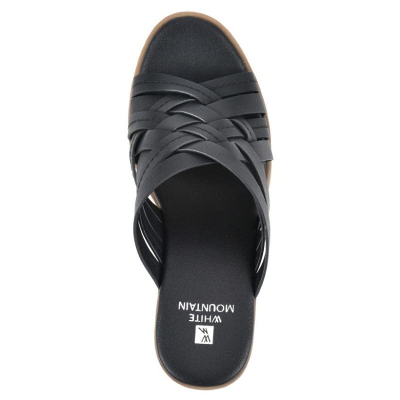 White Mountain | Women's Be Happy Heel-Black