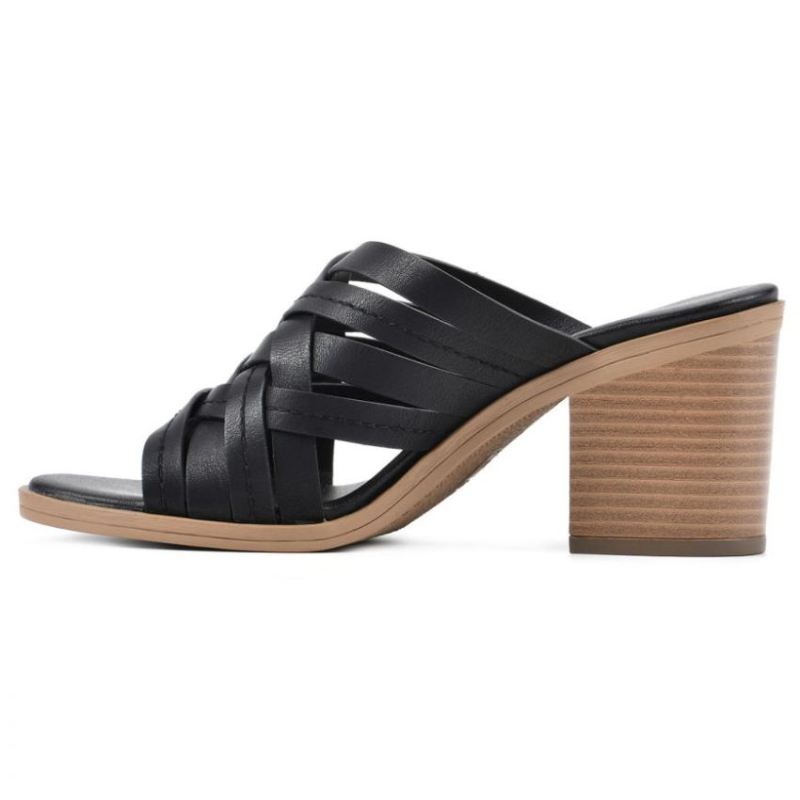 White Mountain | Women's Be Happy Heel-Black