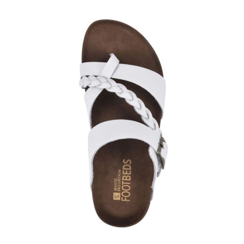 White Mountain | Women's Hazy Footbeds Sandal-White