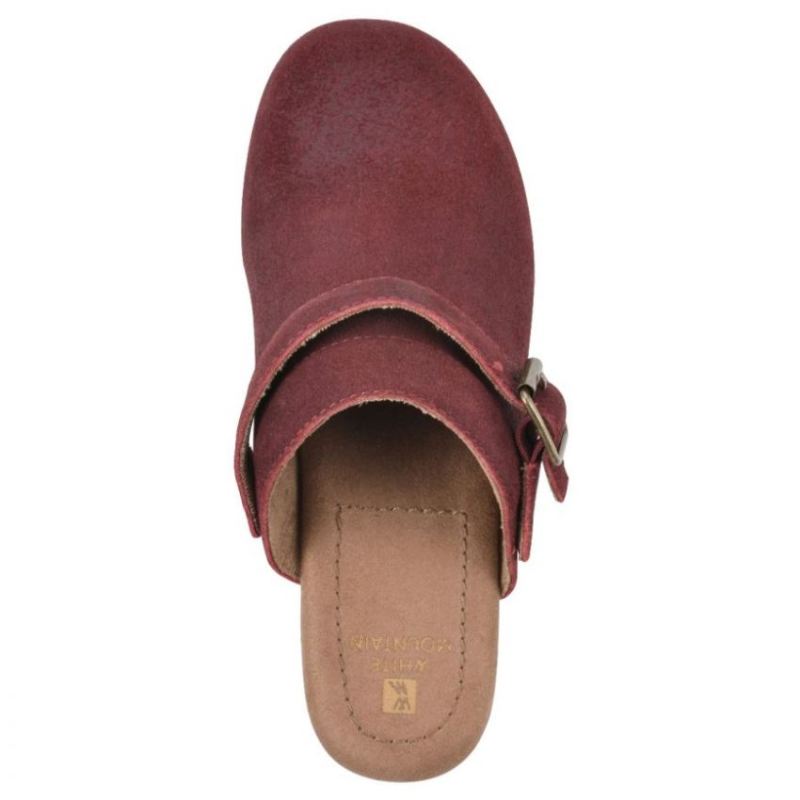 White Mountain | Women's Being Leather Clog-Vino Suede