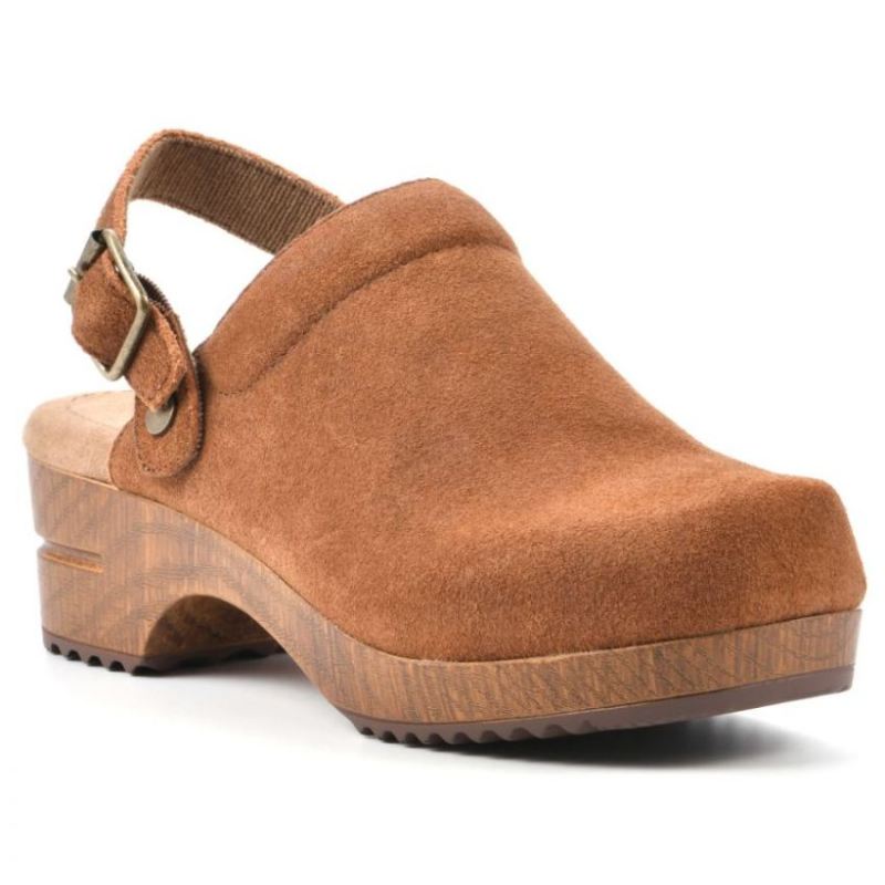 White Mountain | Women's Being Leather Clog-Rust Suede