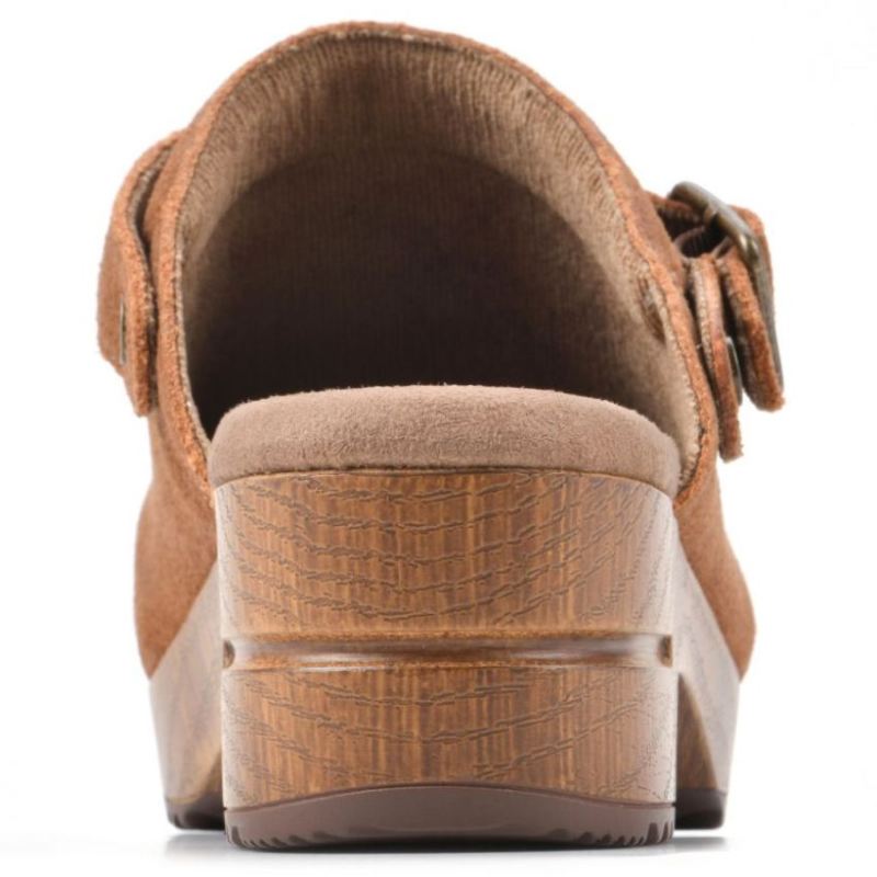 White Mountain | Women's Being Leather Clog-Rust Suede