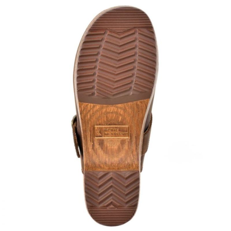 White Mountain | Women's Behold Leather Clog-Brown Leather