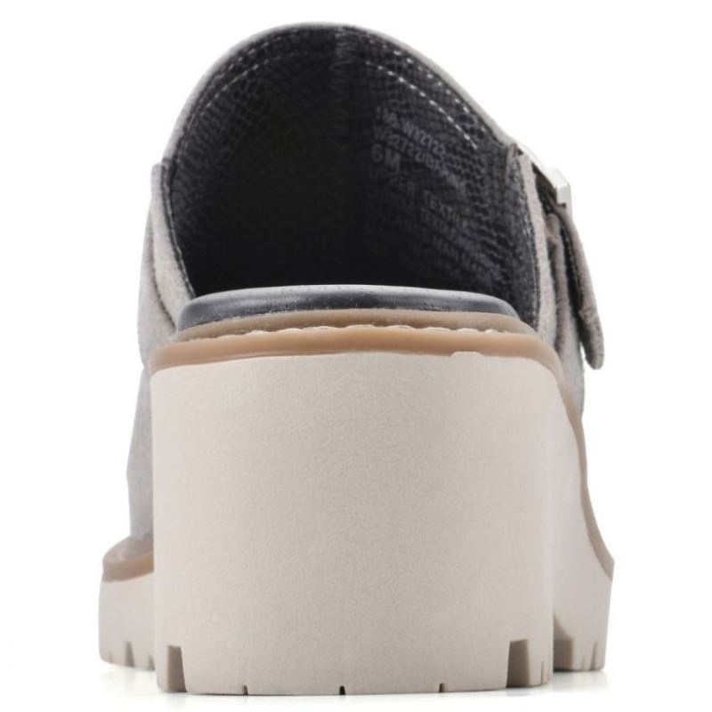 White Mountain | Women's Daring Mule-Light Grey