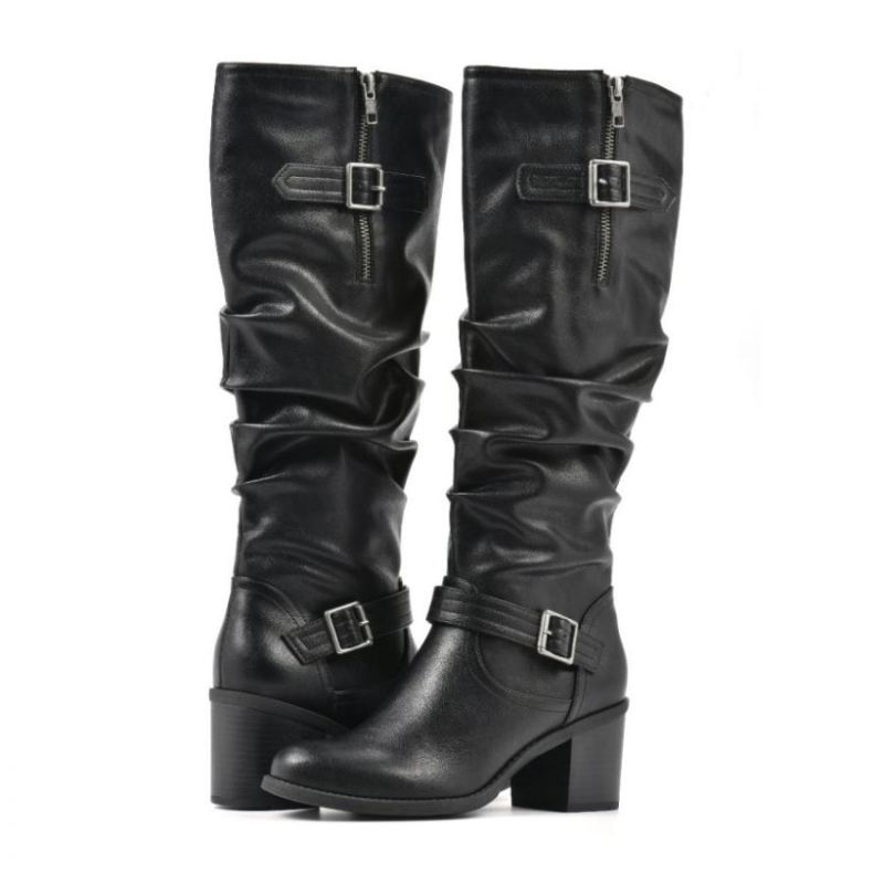 White Mountain | Women's Desirable Wide Width Boot-Black