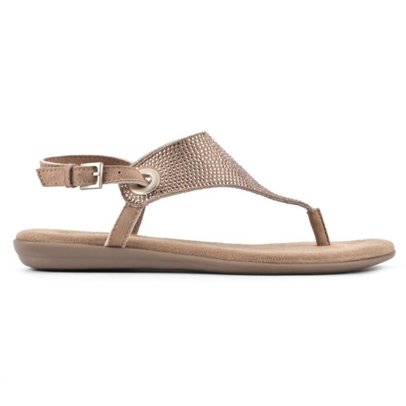 White Mountain | Women's London Ii Sandal-Light Gold