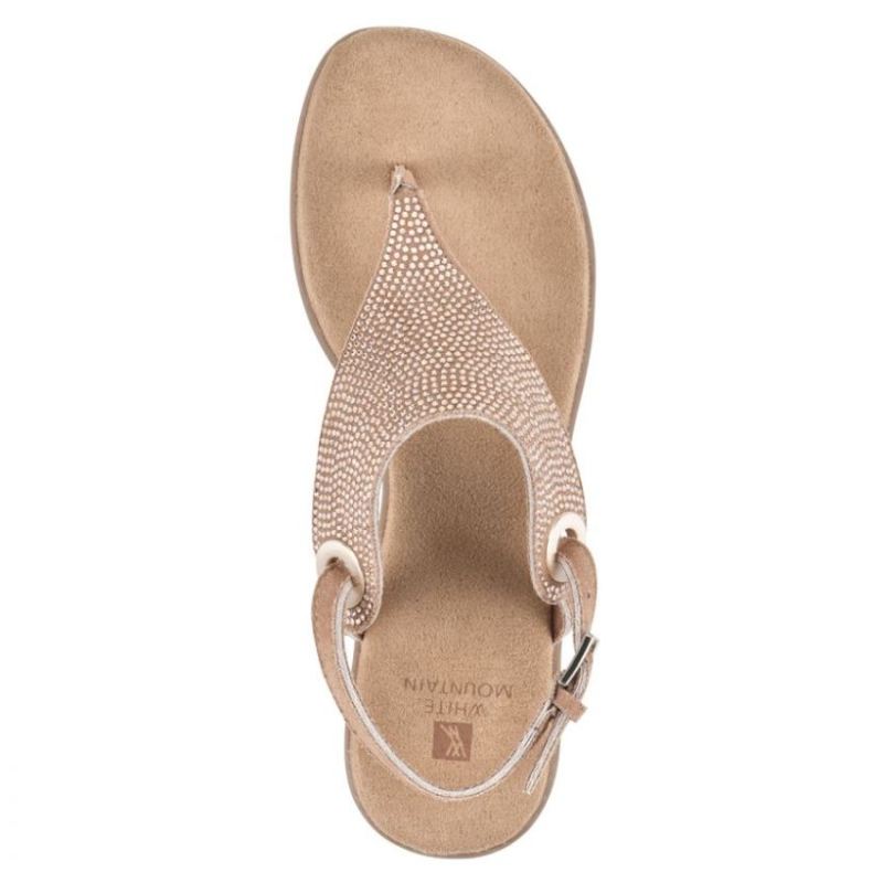 White Mountain | Women's London Ii Sandal-Light Gold