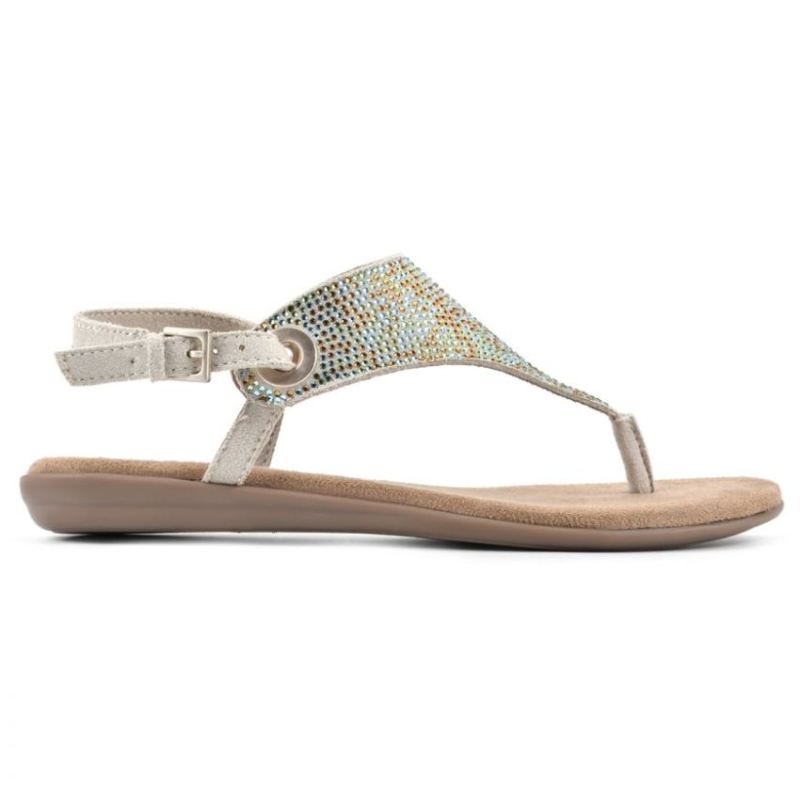 White Mountain | Women's London Ii Sandal-Blue/Green Multi