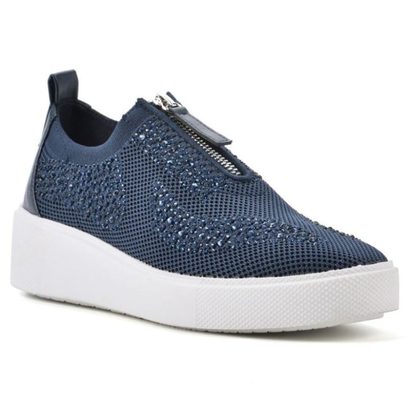 White Mountain | Women's Dax Sneaker-Navy Fabric