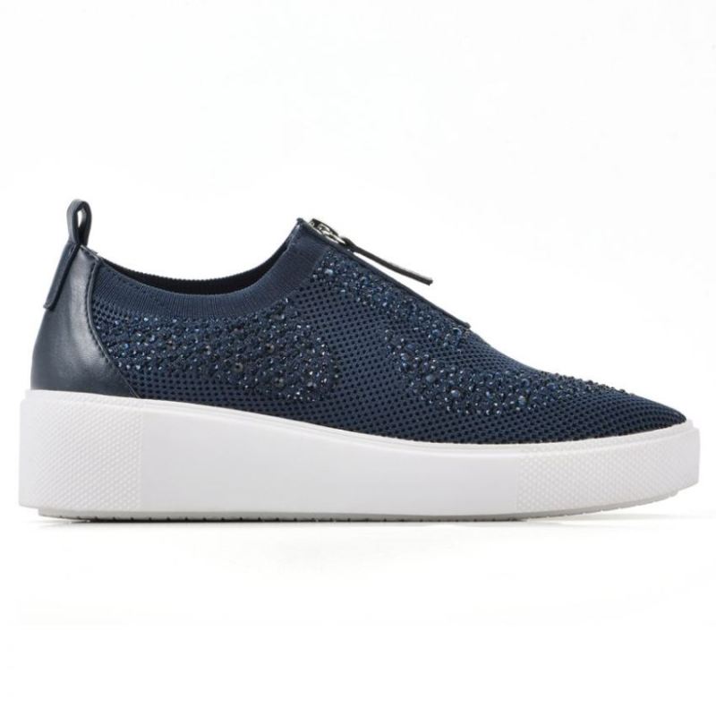 White Mountain | Women's Dax Sneaker-Navy Fabric