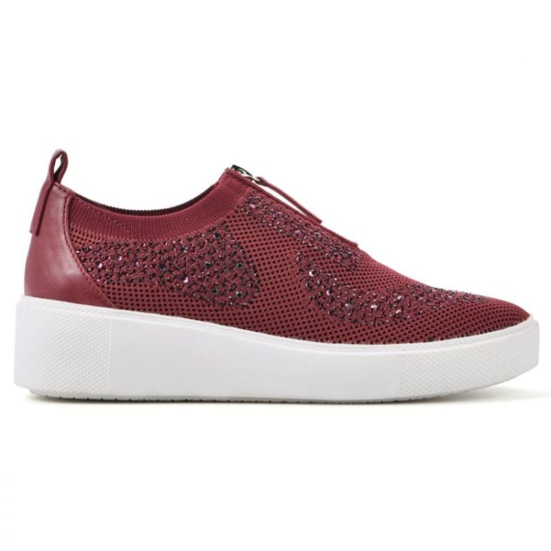 White Mountain | Women's Dax Sneaker-Burgundy Fabric