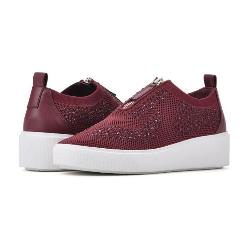 White Mountain | Women's Dax Sneaker-Burgundy Fabric