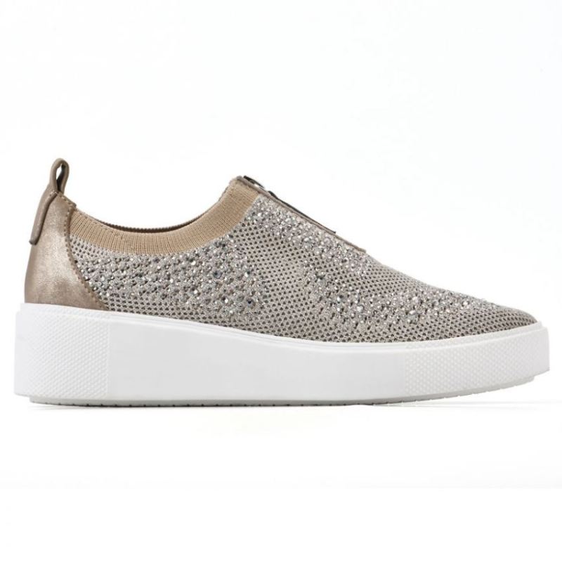 White Mountain | Women's Dax Sneaker-Gold Fabric