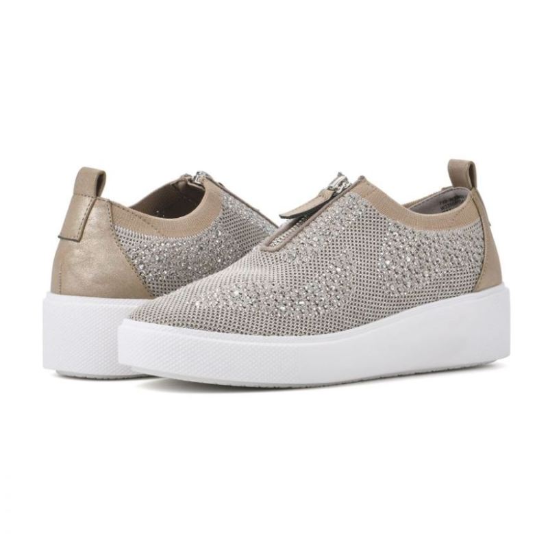 White Mountain | Women's Dax Sneaker-Gold Fabric