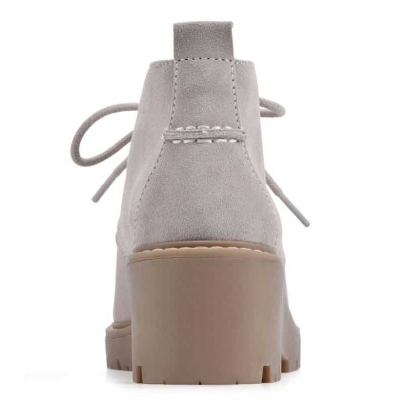 White Mountain | Women's Danny Suede Bootie-Taupe Suede