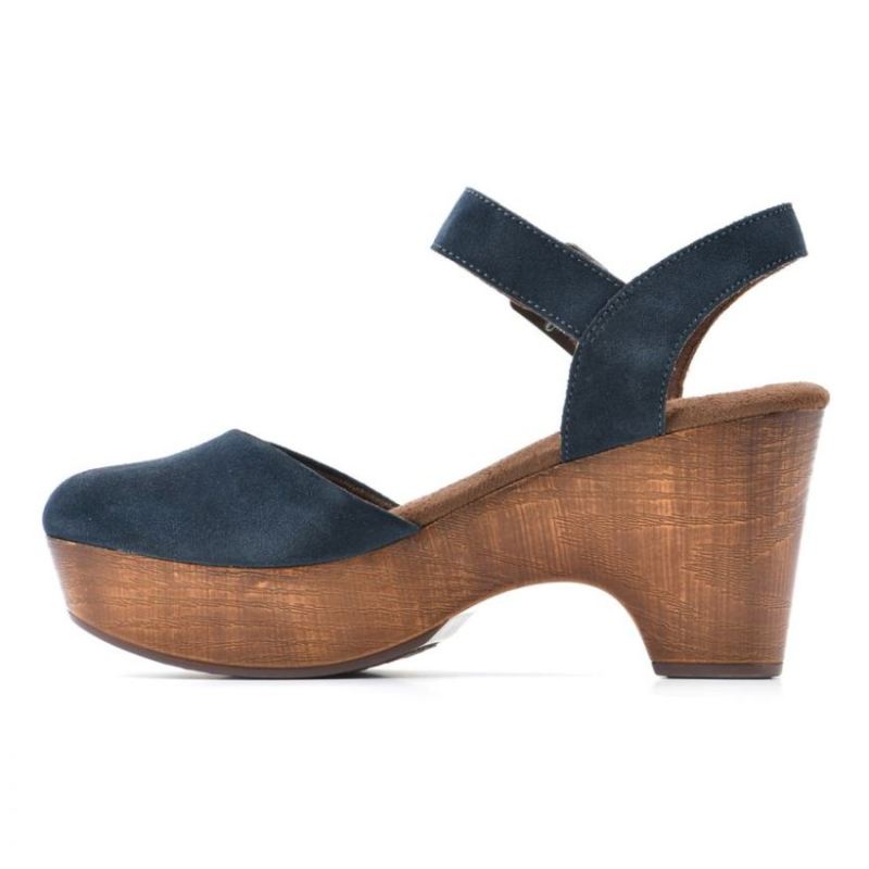 White Mountain | Women's Casey Heeled Clog-Navy Suede