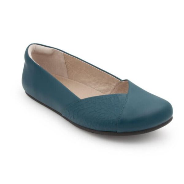 Xero | Women's Phoenix Leather Dressy Flat-TEAL